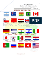 1.6 - Ficha Informativa - Countries and Nationalities