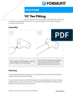 Standard PVC Tee Fitting: Product Instructions