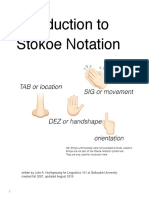 Introduction To Stokoe Notation
