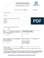 8 - Autorisation de Soutenance