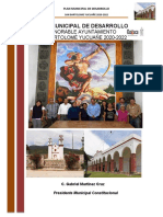 Plan Municipal de Desarrollo San Bartolomé Yucuañe 2020-2022