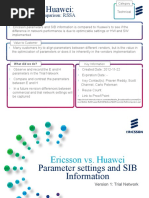 Ericsson vs. Huawei SIB and Parameter Comparison1