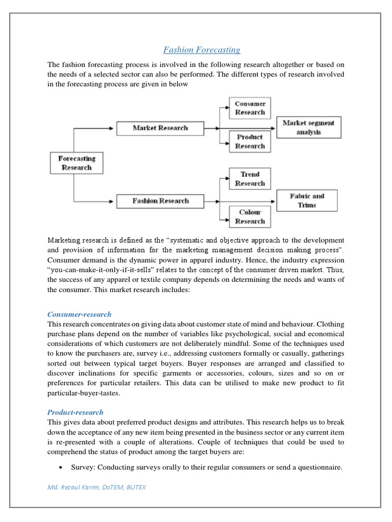 Fashion Forecasting Research Guide | PDF | Fashion | Forecasting