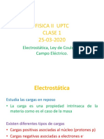 Física II UPTC: Ley de Coulomb y Campo Eléctrico