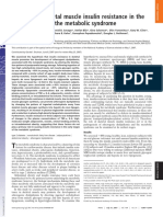 The Role of Skeletal Muscle Insulin Resistance in The Pathogenesis of The Metabolic Syndrome