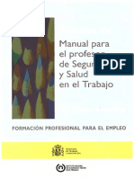 Manual Para El Profesor de Seguridad y Salud en El Trabajo -50 Casos Practicos