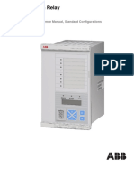 Protection Relay REX 521: Technical Reference Manual, Standard Configurations