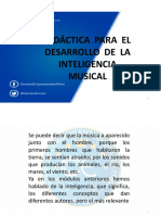 Didáctica para El Desarrollo de La Inteligencia Musical