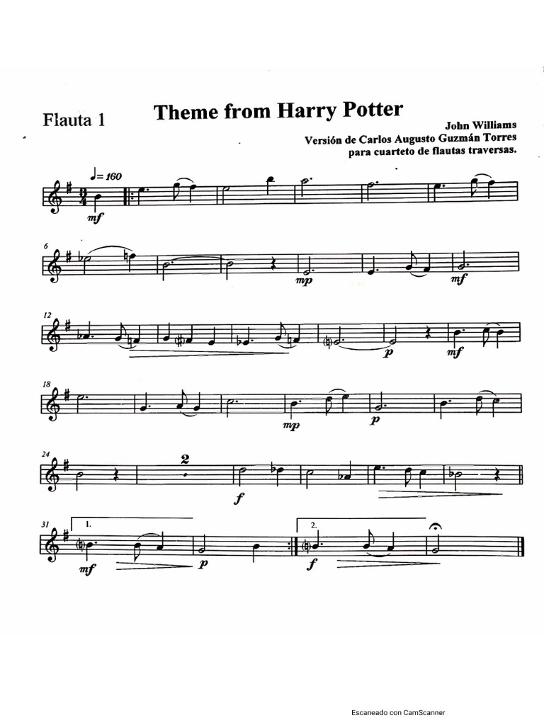 Harry Potter Flutes PDF