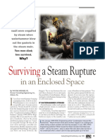 Surviving a Steam Rupture in an Enclosed Space