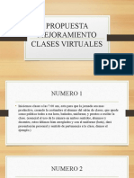 Propuesta Mejoramiento Clases Virtuales