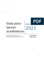 GUIA TAREAS ACADEMICAS GRUPALES - GestIón de La Innovación - 2021