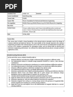 EE1002 Physics Foundation For Electrical and Electronic Engineering - OBTL