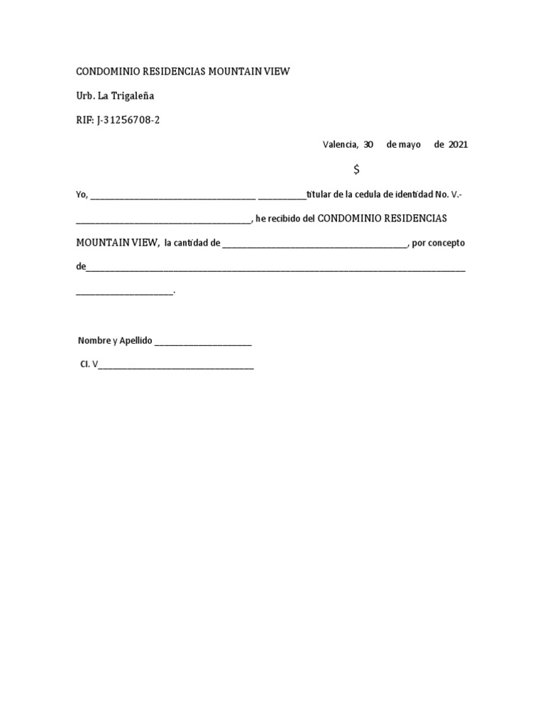 Modelo Recibo de Pago A Trabajadores | PDF