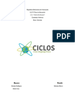 Informe de Ciencias Ciclos PDF