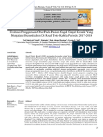 Evaluasi Penggunaan Obat Pada Pasien Gagal Ginjal Kronik Yang Menjalani Hemodialisis Di Rsud Toto Kabila Periode 2017 2018