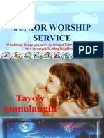 Junior Worship Service: O Kahanga-Hanga Ang Araw Na Itong Si Yahweh Ang Nagbigay, Tayo Ay Magalak, Ating Ipagdiwang!