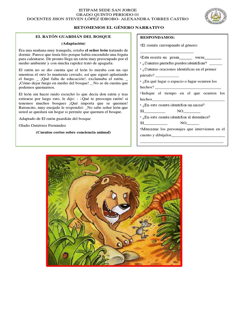 El Ratón Guardián Del Bosque. | PDF