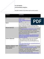 Software Required For This Module