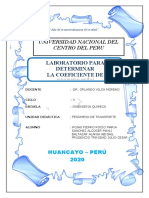 1 Laboratorio Sobre El Coeficiente de Convección