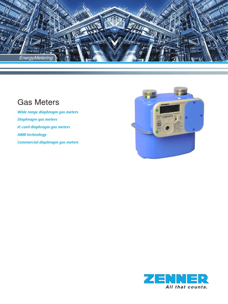 Zenner Gas Meter Catalog PDF Gases Calibration