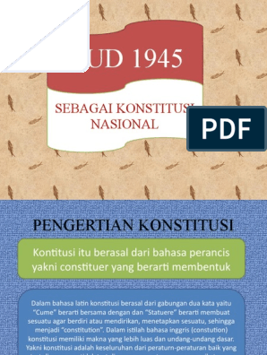 Konstitusi berasal dari bahasa perancis adalah