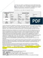 4ta Descripcion de Allimentos Evaluacion Sensorial