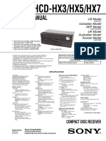 Service Manual: HCD-HX3/HX5/HX7