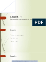 Lección 4 Matematica de Cuarto