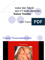 Teknik CT Scan Abdomen Tauma