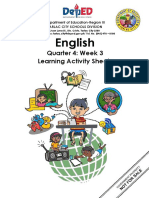 English: Quarter 4: Week 3 Learning Activity Sheets