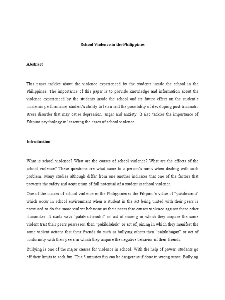 Bullying thesis philippines 07 image