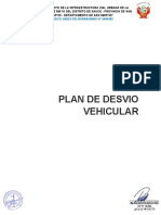 Plan de Diseño de Desvio Vehicular