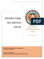 Reporte Final Del Servicio Social - Sara Díaz