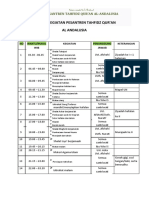 Jadwal Kegiatan Pesantren Tahfidz Al Andalusia