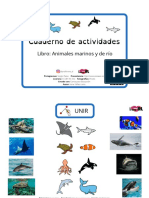 Cuaderno Actividades Libro Animales Marinos y de Río