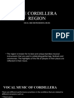 The Cordillera Region: Vocal and Instrumental Music