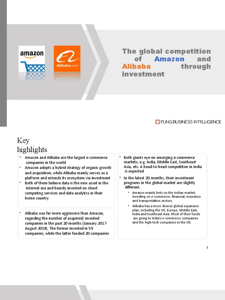 Amazon vs Alibaba: Global E-Commerce Rivalry | PDF | Alibaba Group ...