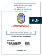 LAB - 01 - Conociendo La Interfaz de Matlab y Simulink