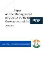 White Paper On The COVID Mismanagement by Government of India