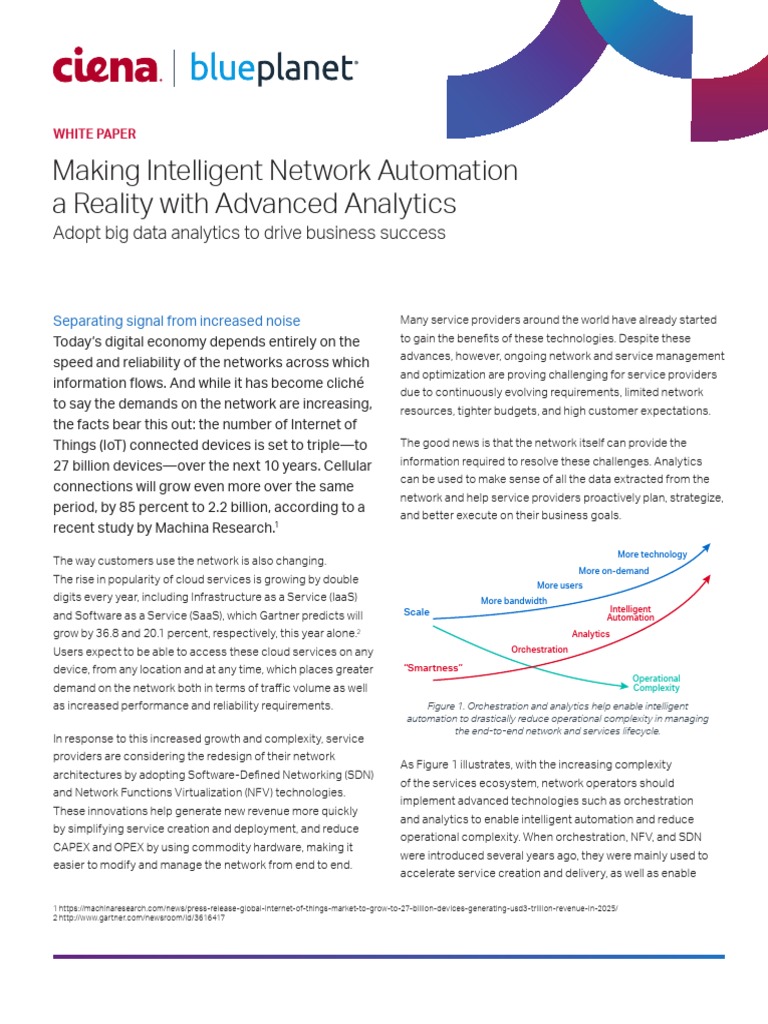 Making Intelligent Network Automation A Reality With Advanced Analytics ...
