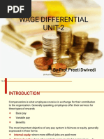 Wage Differential UNIT-2: By-Prof - Preeti Dwivedi