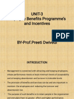 UNIT-3 Employee Benefits Programme's and Incentives