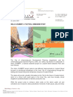 Hello Joubert, A Tactical Urbanism Study: Johannesburg Development Agency