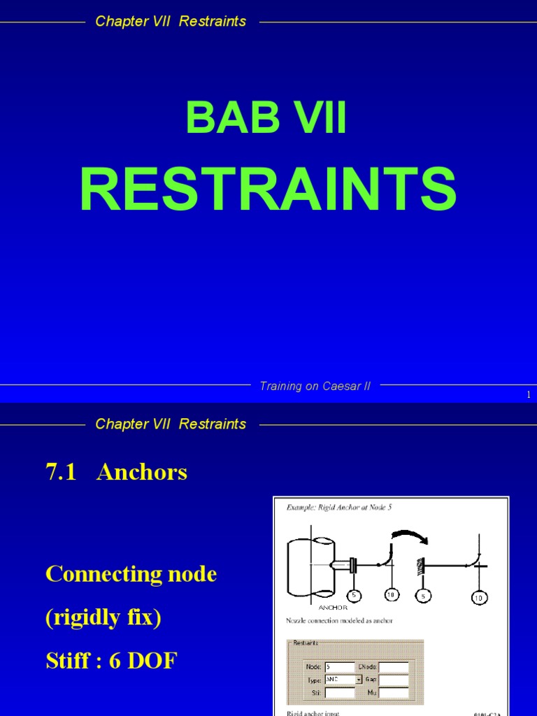 Bab 07 Restraints | PDF | Rotation | Mechanical Engineering