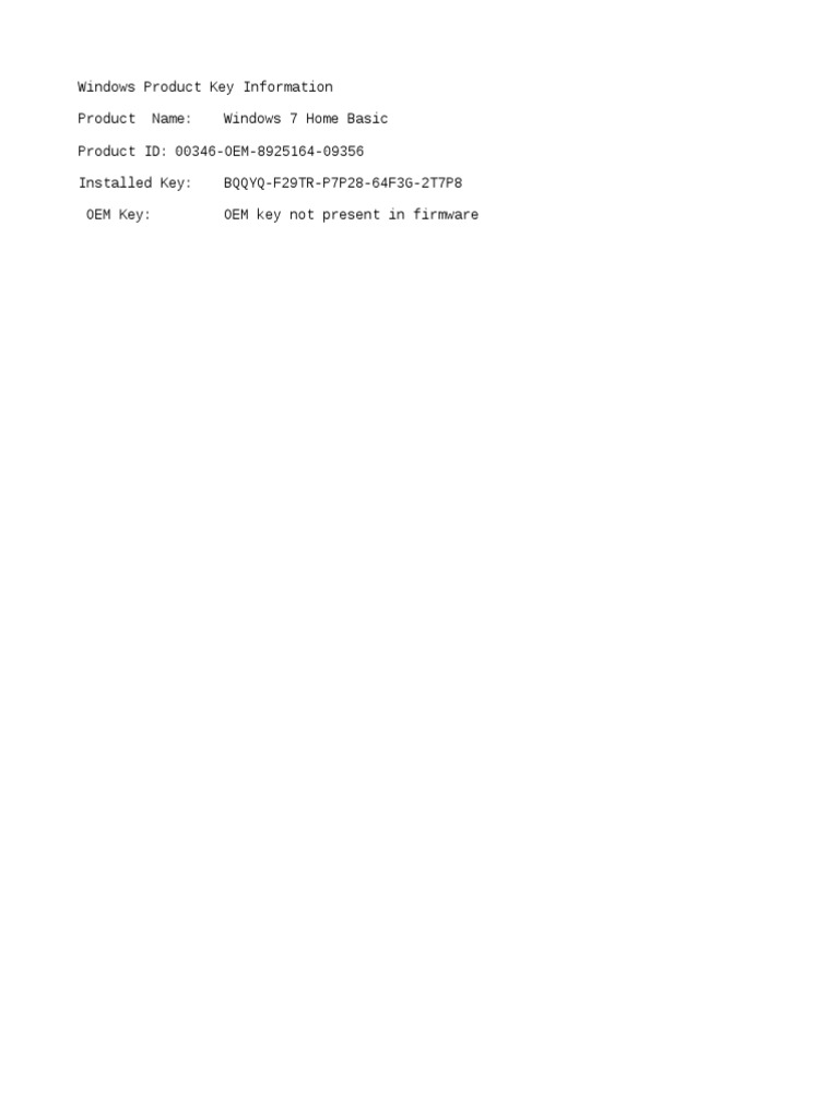 Windows Key | PDF