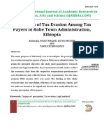 1.3 1 Perception of Tax Evasion Among Tax Payers of Robe Town Administration Ethiopia