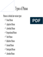 Types of Phrase