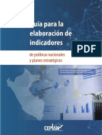 Guía para La Elaboración de Indicadores de Políticas Nacionales y Planes Estratégicos - CEPLAN