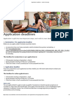 Application Deadlines - Leiden University